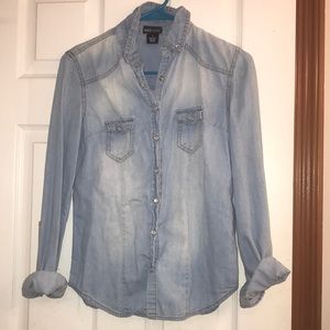 Button up jean top!